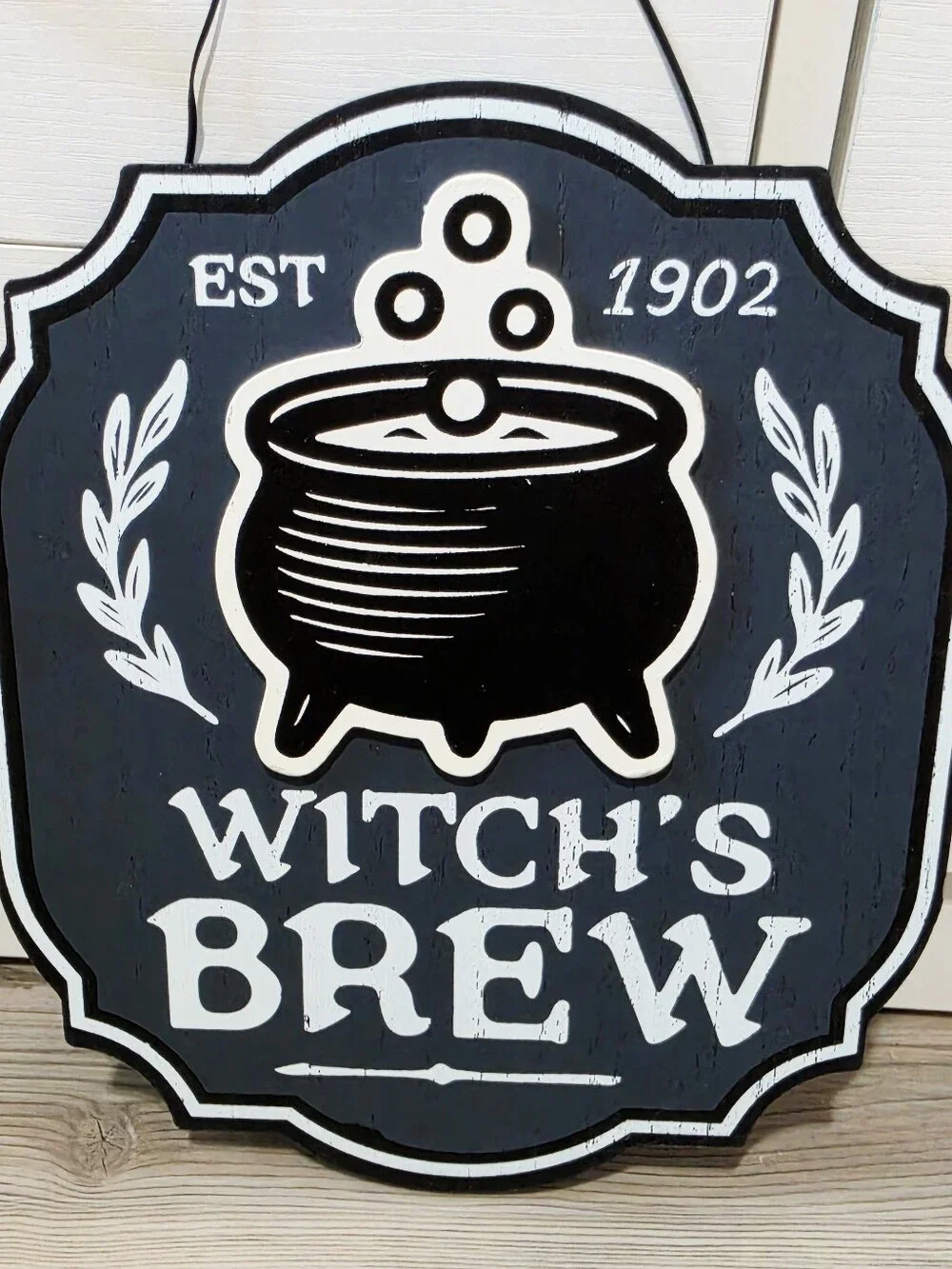 Target Bullseye Playground Halloween 2026 Wooden Sign - Witch's Brew